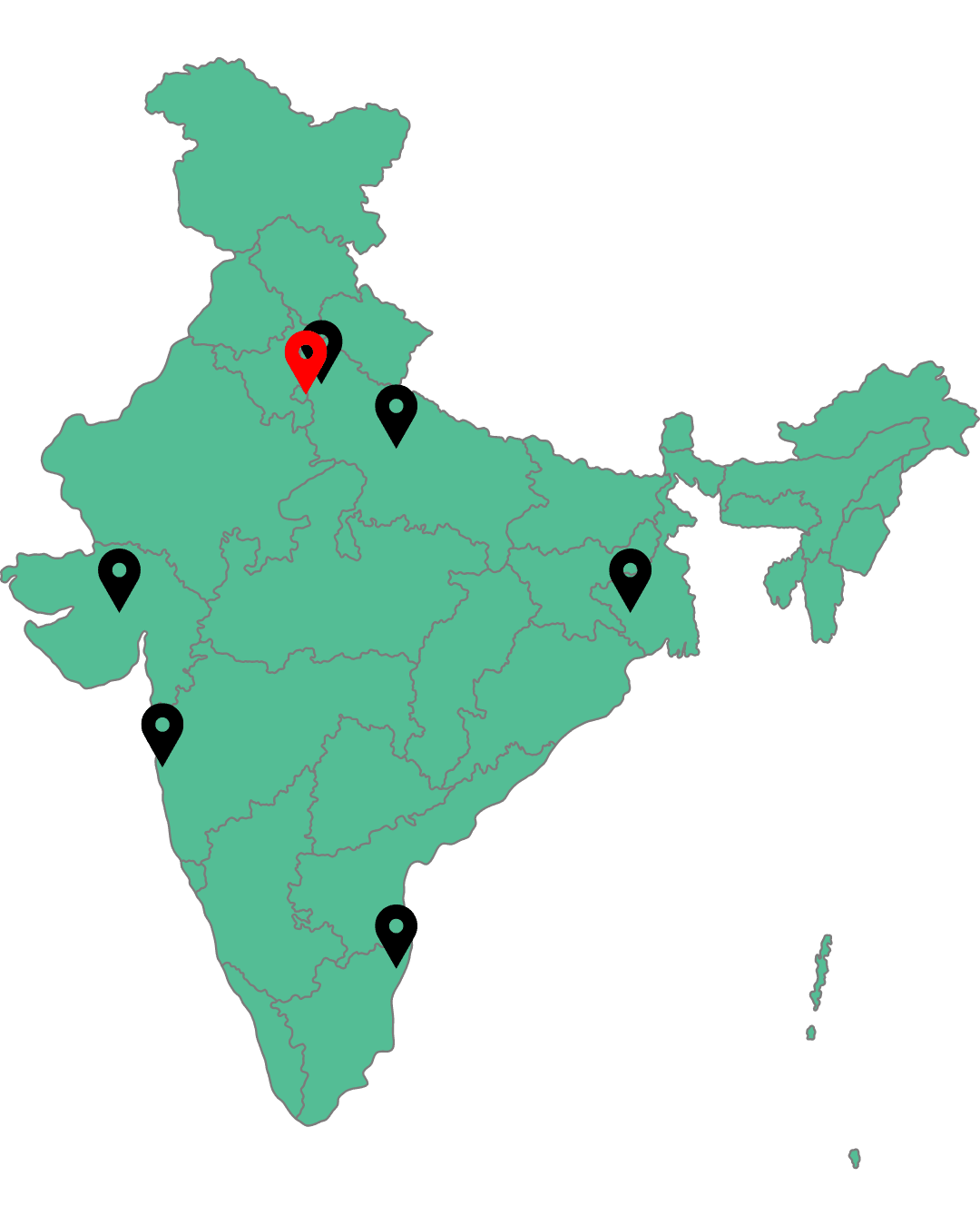 Our location in India